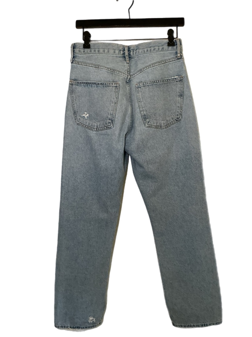 Agolde Women’s 90s Jeans 26 High Rise Distressed Organic Cotton L Wash - Picture 2 of 14
